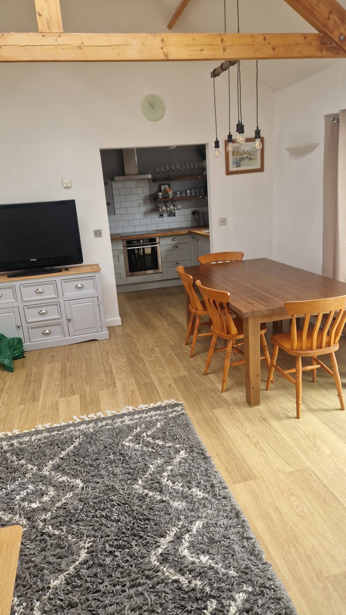 Beautiful holiday let living area cleaned by Shine Over Cleaning